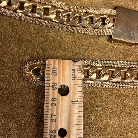Vintage 80s Brass Chain Belt - Picture 5 of 8